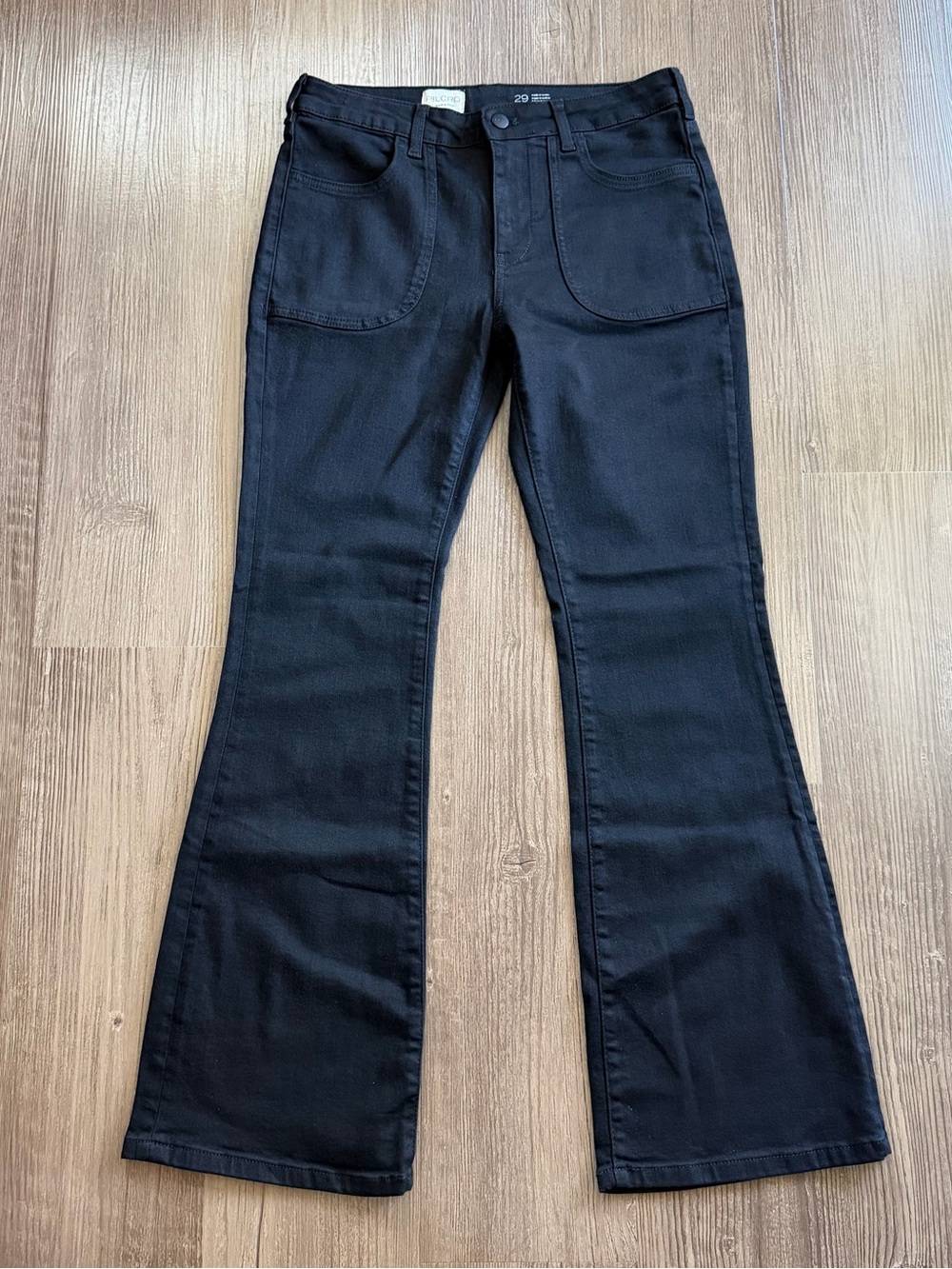 Pilcro Anthropologie The Icon Flare Black Jeans 29